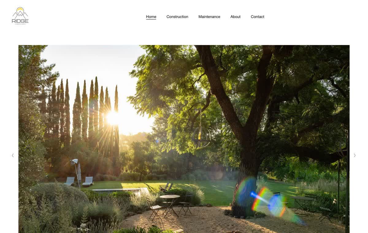 ridge-landscape.com website built by Cessna Marketing